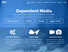 Tablet Screenshot of dependentmedia.com
